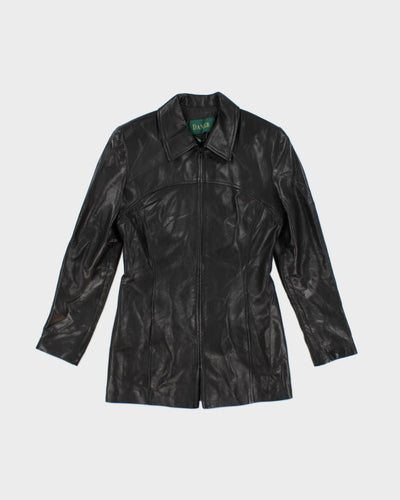 Danier Black Leather Jacket - M