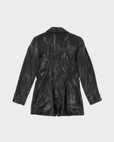 Danier Black Leather Jacket - M