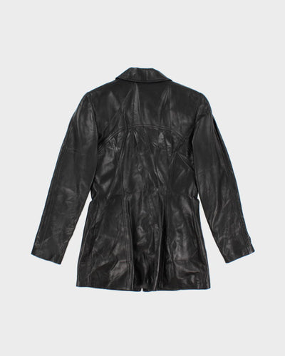 Danier Black Leather Jacket - M