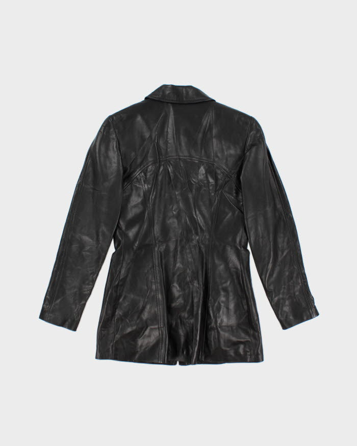 Danier Black Leather Jacket - M