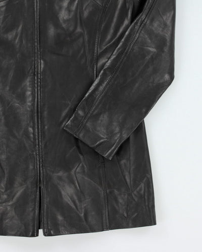 Danier Black Leather Jacket - M