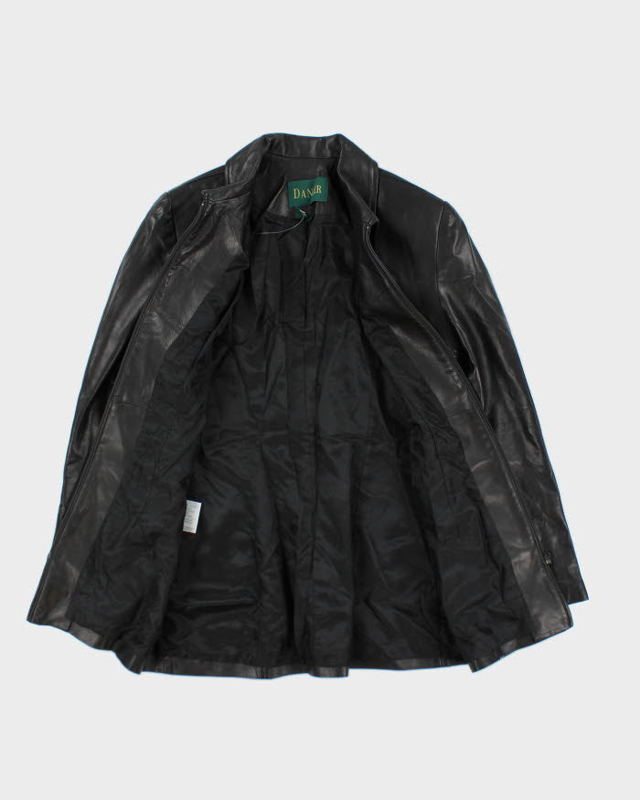 Danier Black Leather Jacket - M