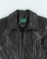 Danier Women's Black Leather Jacket - S
