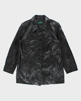 Vintage Danier Black Leather Jacket - L