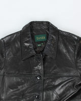 Vintage Danier Black Leather Jacket - L