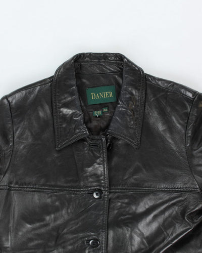 Vintage Danier Black Leather Jacket - L