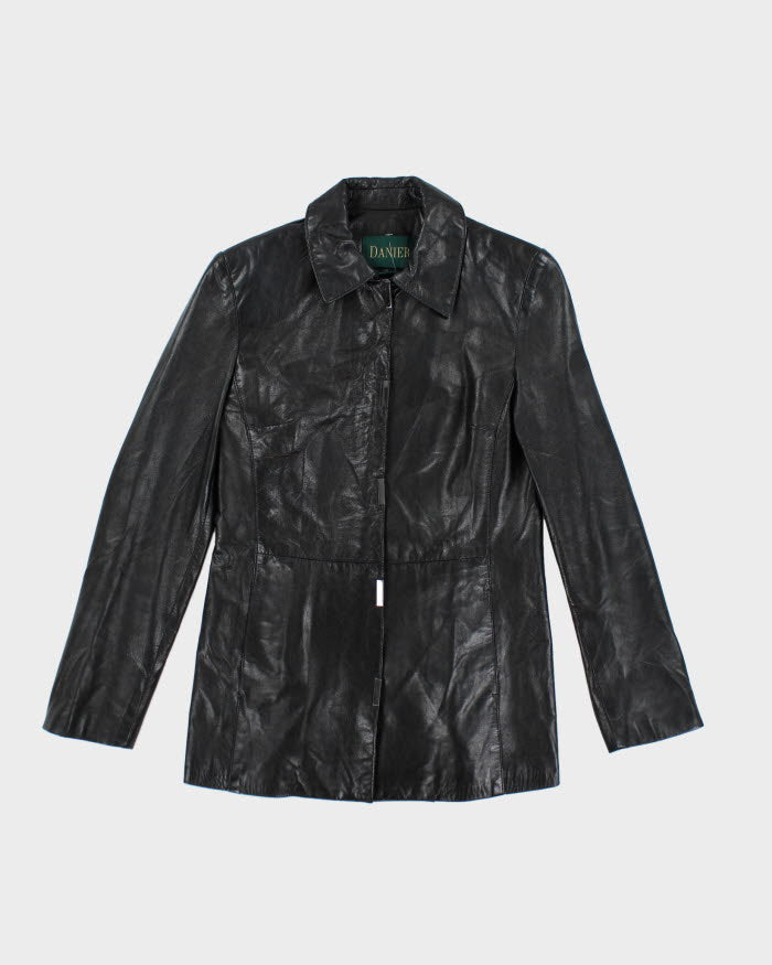Vintage Danier Black Leather Jacket - XS