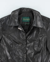 Vintage Danier Black Leather Jacket - XS