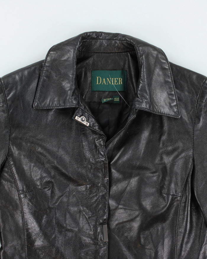 Vintage Danier Black Leather Jacket - XS