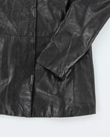 Vintage Danier Black Leather Jacket - XS