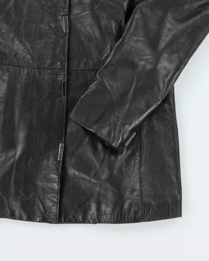 Vintage Danier Black Leather Jacket - XS
