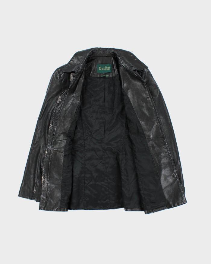 Vintage Danier Black Leather Jacket - XS