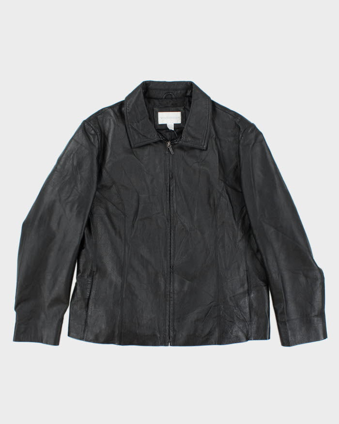 Vintage Worthington Black Leather Jacket - XL