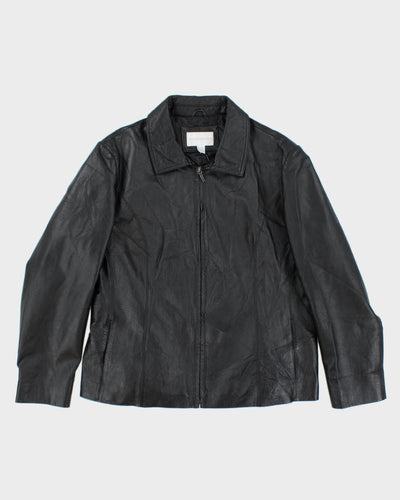 Vintage Worthington Black Leather Jacket - XL