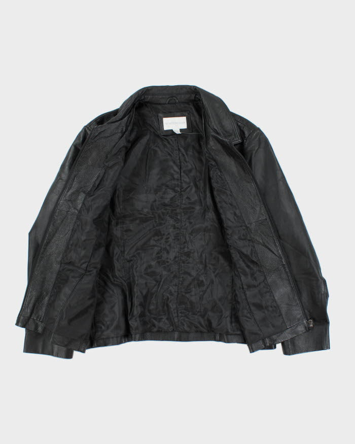 Vintage Worthington Black Leather Jacket - XL