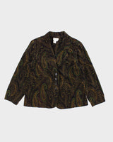 Vintage 90s Coldwater Creek Velvet Jacket - L