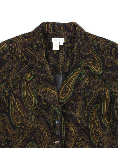 Vintage 90s Coldwater Creek Velvet Jacket - L