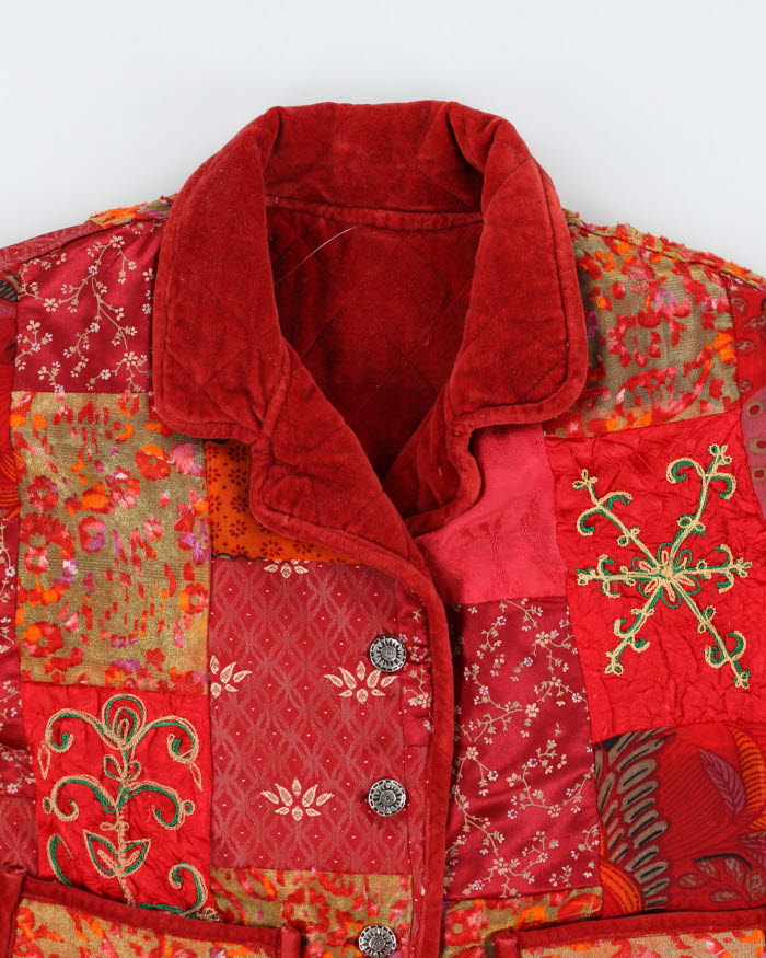 Vintage Patchwork Quilted Reversible Jacket - M