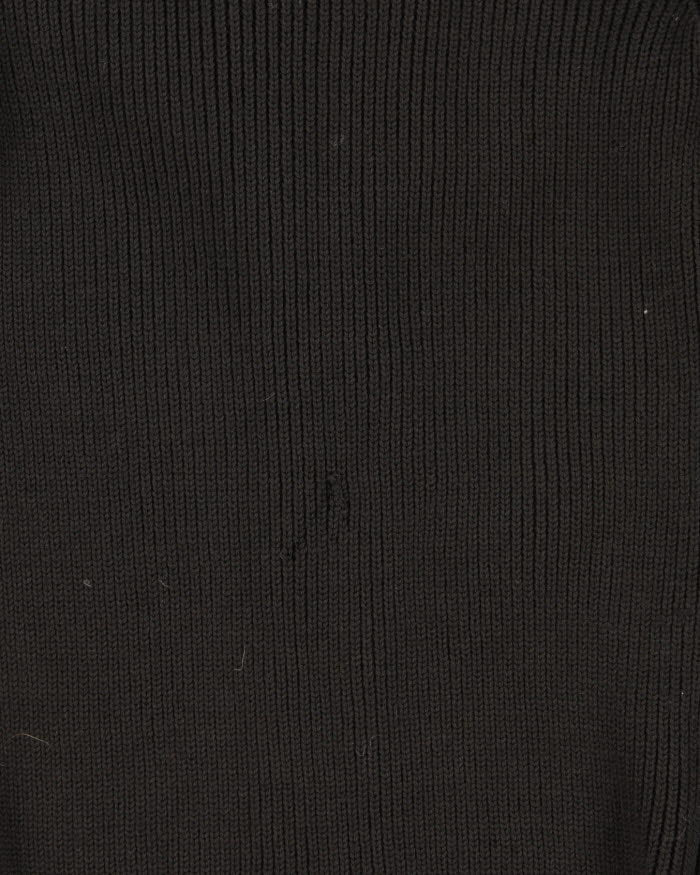 Vintage Prada Leather Knit Jacket - S