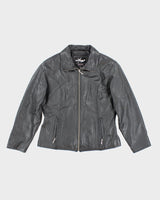 Vintage Maxima Black Leather Jacket - L