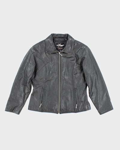 Vintage Maxima Black Leather Jacket - L