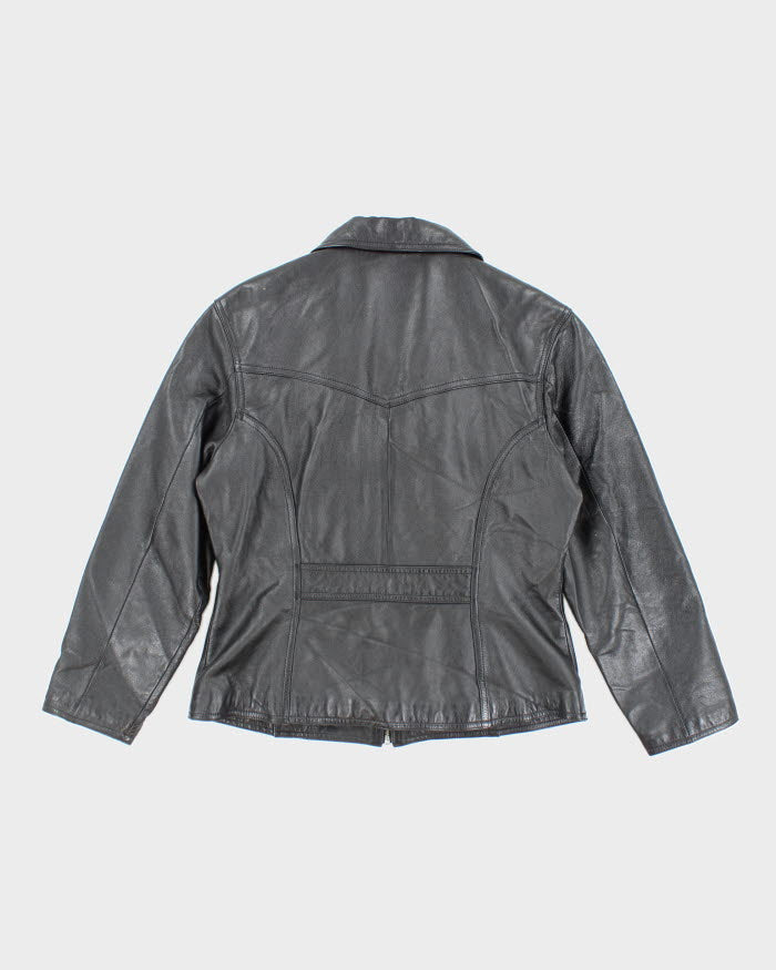 Vintage Maxima Black Leather Jacket - L
