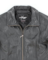 Vintage Maxima Black Leather Jacket - L
