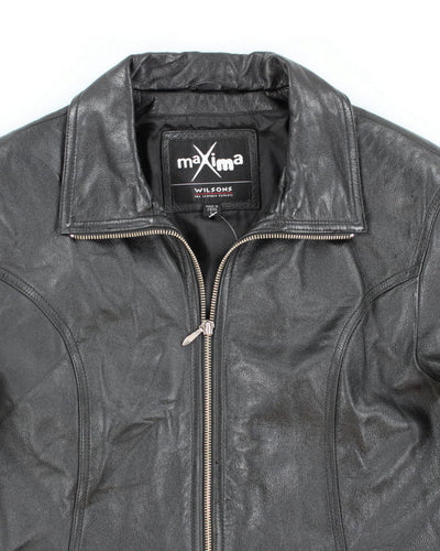 Vintage Maxima Black Leather Jacket - L