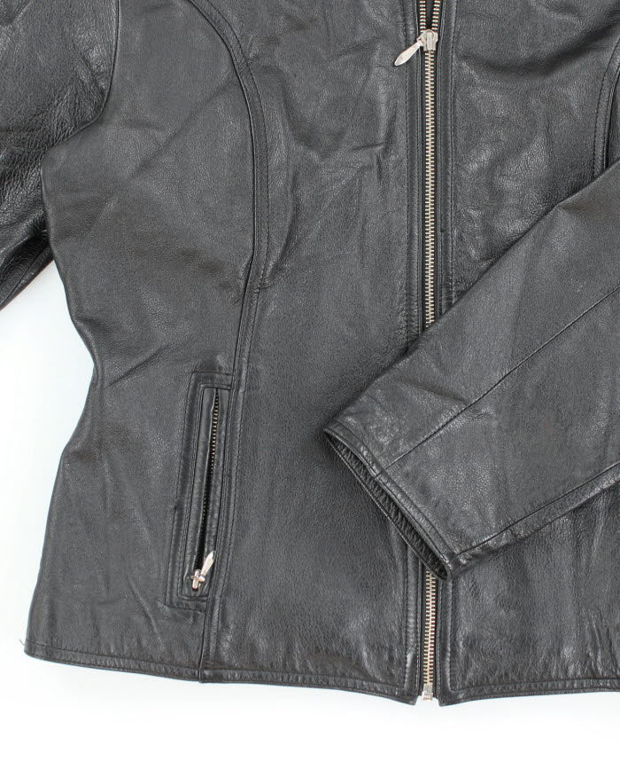 Vintage Maxima Black Leather Jacket - L