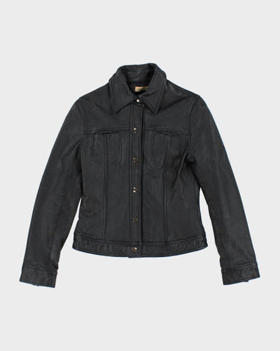 Vintage Pelle Pelle Black Leather Jacket - XS