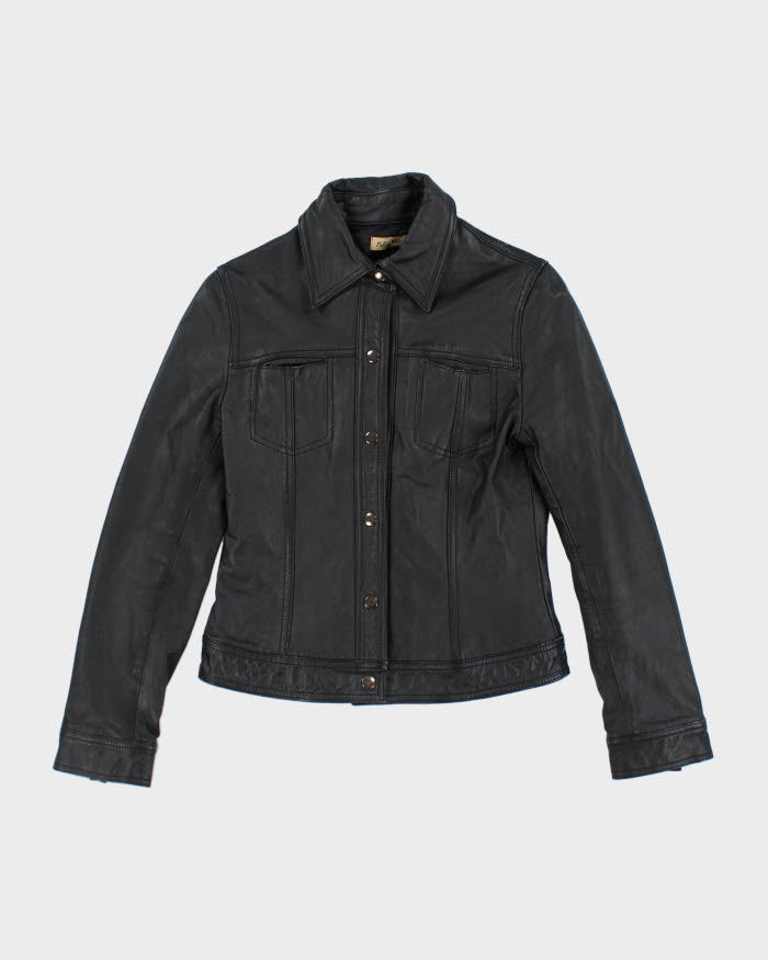 Vintage Pelle Pelle Black Leather Jacket - XS