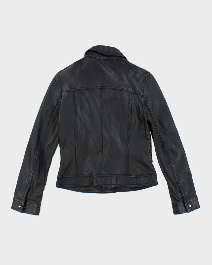 Vintage Pelle Pelle Black Leather Jacket - XS