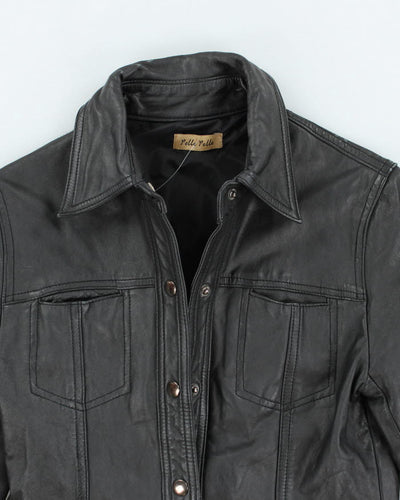Vintage Pelle Pelle Black Leather Jacket - XS