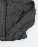 Vintage Pelle Pelle Black Leather Jacket - XS