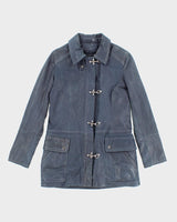 Vintage Danier Blue Clasp Leather Jacket - M
