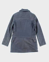 Vintage Danier Blue Clasp Leather Jacket - M