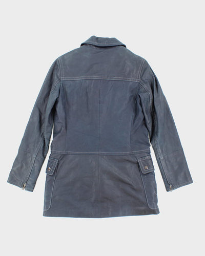 Vintage Danier Blue Clasp Leather Jacket - M