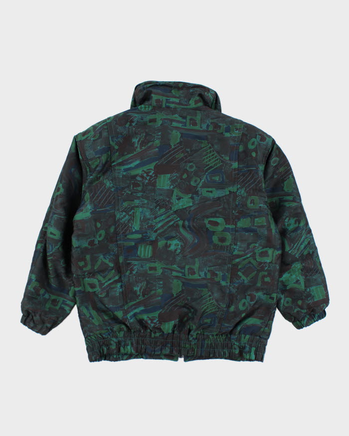 Veste de style sport matelassé vintage pour femmes des années 80 xs