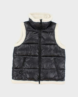 Vintage Y2K Women's Calvin Klein Sherpa Lined Puffer Gilet - M