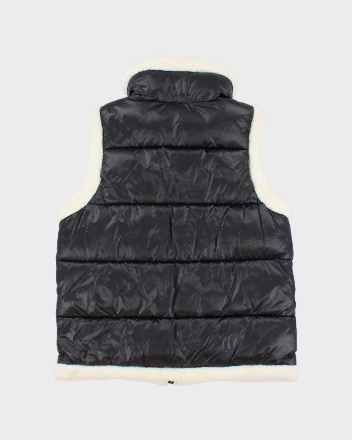 Vintage Y2K Women's Calvin Klein Sherpa Lined Puffer Gilet - M