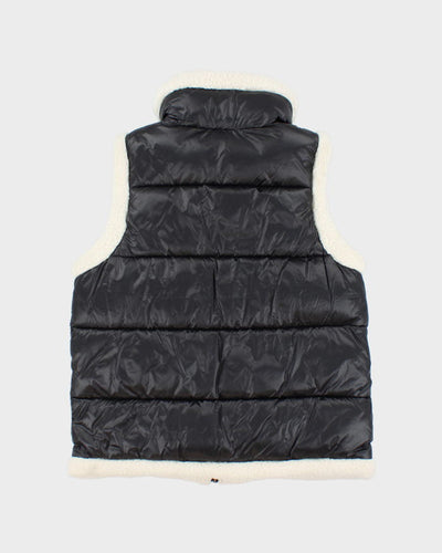 Vintage Y2K Women's Calvin Klein Sherpa Lined Puffer Gilet - M