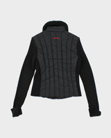 Vintage Y2K Women's Guess Jeans Knitted Sleeve Quilted Jacket - S