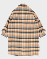 Banana Republic Wool Blend Oversized Plaid Overcoat - S