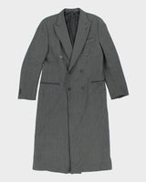 Vintage 90s Emporio Armani Wool Blend Overcoat - L