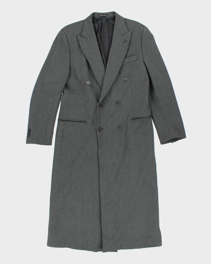 Vintage 90s Emporio Armani Wool Blend Overcoat - L