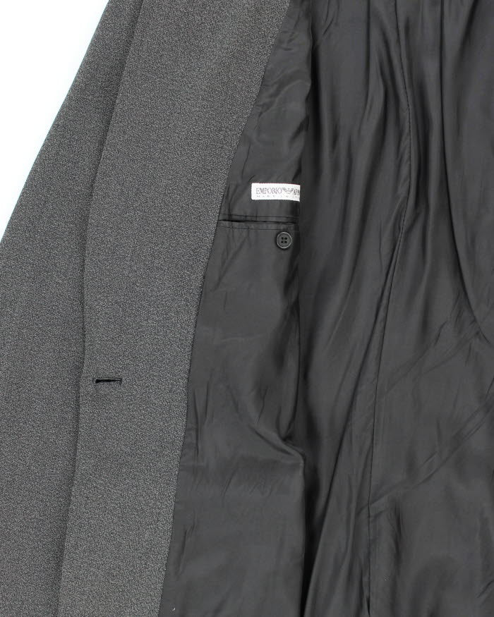 Vintage 90s Emporio Armani Wool Blend Overcoat - L