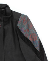 Vintage 80s Black Wool Blend Overcoats - XL