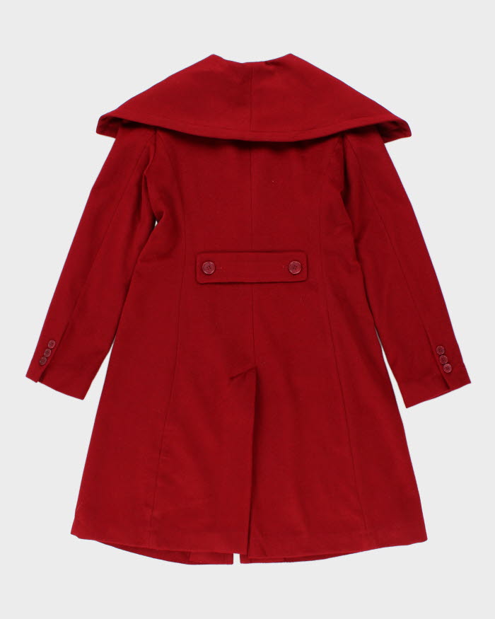 Y2K 00s BCBG MaxAzria Red Wool Coat - S