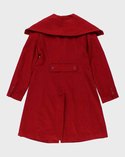 Y2K 00s BCBG MaxAzria Red Wool Coat - S