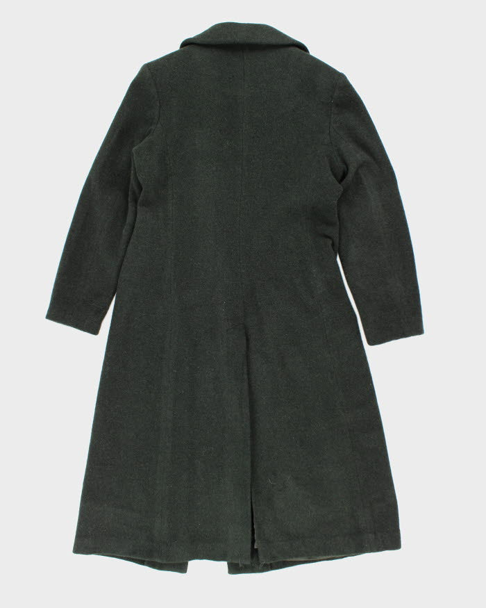 Vintage 90s Forest Green Wool Blend Coat - M